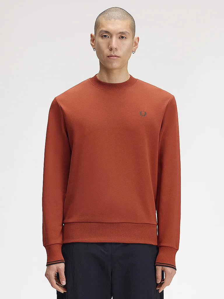 FRED PERRY Sweater cuivre